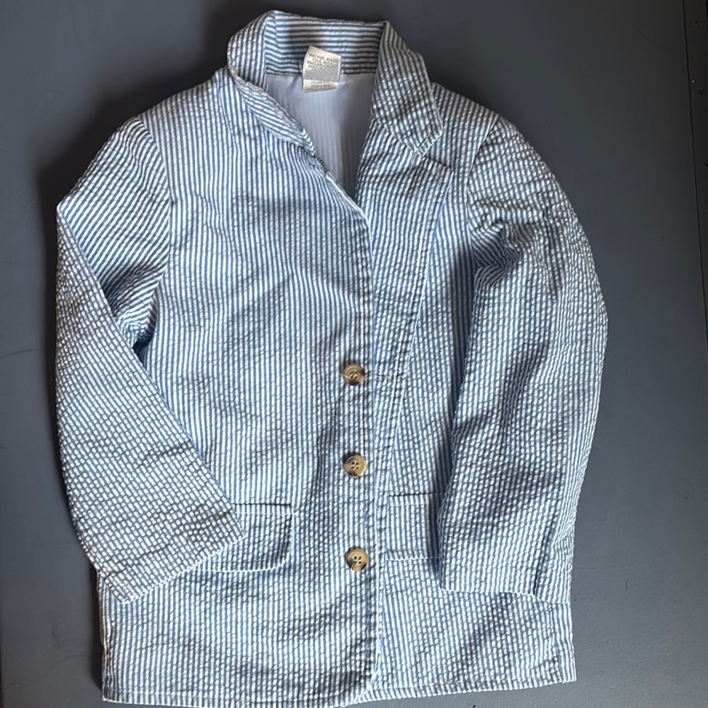 Classic Kids' Blue Striped Blazer